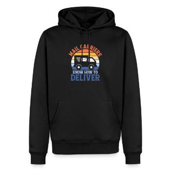 Mail Carriers Know How To Deliver Postal Worker Ma - Männer Premium Bio Hoodie - Schwarz - Vorne - Nico (187cm)