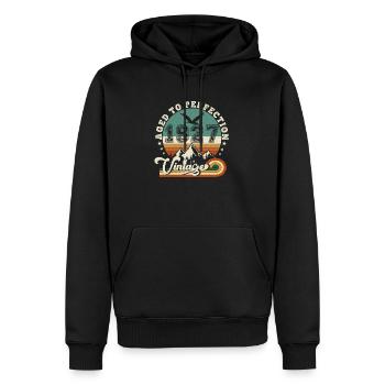 1928 Vintage Retro Jubiläum 1928.Auflage 2025. - Männer Premium Bio Hoodie - Schwarz - Vorne - Nico (187cm)