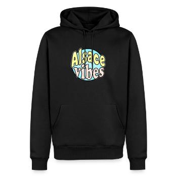 Elsass Vibes - Männer Premium Bio Hoodie - Schwarz - Vorne - Nico (187cm)