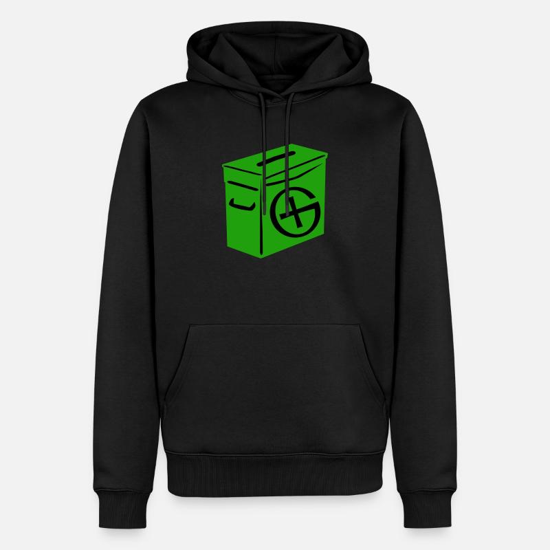Geocaching: Ammo Can - Sweat à capuche Premium bio Homme - noir