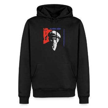 majakovskij1_3c_ge - Männer Premium Bio Hoodie - Schwarz - Vorne - Nico (187cm)