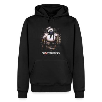 Ghostbusters Marshmallow-Mann - Männer Premium Bio Hoodie - Schwarz - Vorne - Nico (187cm)