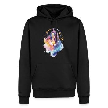 I AM ♎️ LIBRA ♎️ - Men’s Premium Organic Hoodie - black - Front - Nico (187cm)