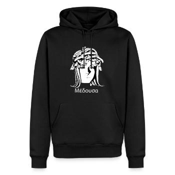 Medusa Antike Kunst Medusas Kopf mit Schlangenhaar - Männer Premium Bio Hoodie - Schwarz - Vorne - Nico (187cm)