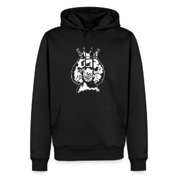 Poodle Crown Dogs Dog Wilsigns - Men’s Premium Organic Hoodie - black - Front - Nico (187cm)