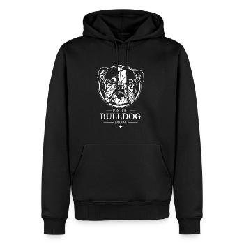 Maman bouledogue anglais bouledogue chiens Wilsigns - Sweat à capuche Premium bio Homme - noir - Devant - Nico (187cm)