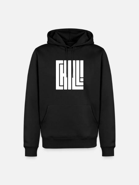 Chill - Men’s Premium Organic Hoodie - black