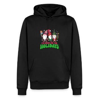 Gnomes de jardin Gnome Amant Drôle de Gnome Jardinage - Sweat à capuche Premium bio Homme - noir - Devant - Nico (187cm)