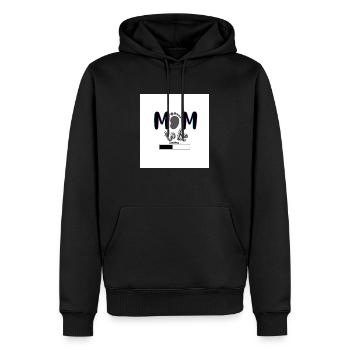 mom to be - Men’s Premium Organic Hoodie - black - Front - Nico (187cm)