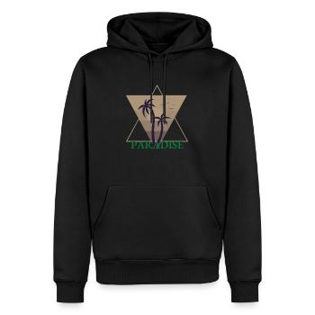 paradois - Männer Premium Bio Hoodie - Schwarz - Vorne - Nico (187cm)