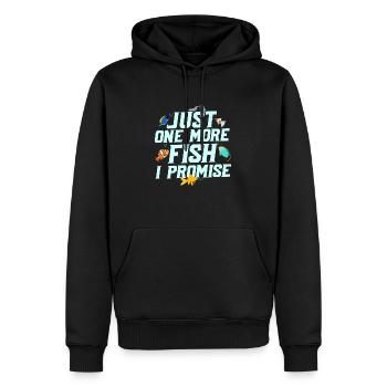 Just One More Fish I Promise Aquarium Owner Fish K - Männer Premium Bio Hoodie - Schwarz - Vorne - Nico (187cm)