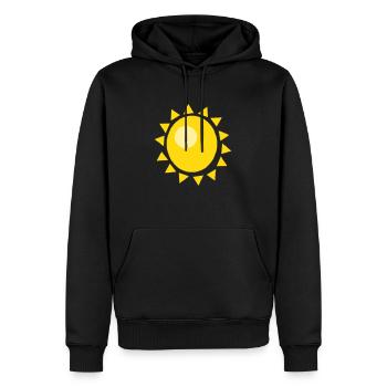 ST19 - Männer Premium Bio Hoodie - Schwarz - Vorne - Nico (187cm)