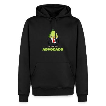 Advocado - Männer Premium Bio Hoodie - Schwarz - Vorne - Nico (187cm)