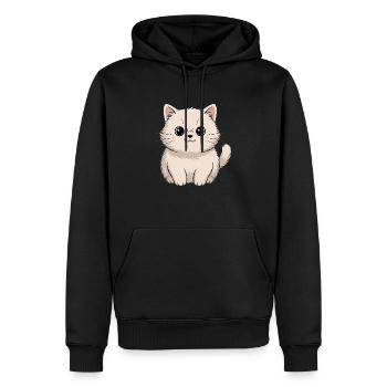 Perserkatze - Männer Premium Bio Hoodie - Schwarz - Vorne - Nico (187cm)