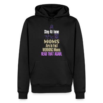 Mutterschaft berufstätige Mütter lesen, dass wieder bei Ho bleiben - Männer Premium Bio Hoodie - Schwarz - Vorne - Nico (187cm)