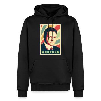 Herbert Hoover Vintage Colors - Men’s Premium Organic Hoodie - black - Front - Nico (187cm)