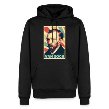Vincent van Gogh Vintage Farben - Männer Premium Bio Hoodie - Schwarz - Vorne - Nico (187cm)