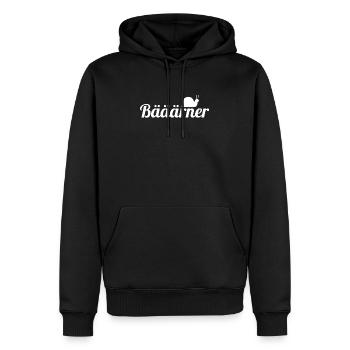 Berner Bärner langsam Mundart Lustig Geschenk - Männer Premium Bio Hoodie - Schwarz - Vorne - Nico (187cm)