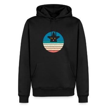 Seestern - Männer Premium Bio Hoodie - Schwarz - Vorne - Nico (187cm)