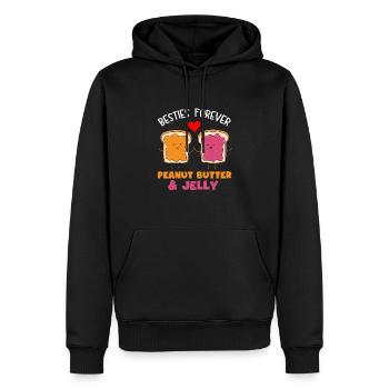 Erdnussbutter Peanut Butter Marmelade Geschenk - Männer Premium Bio Hoodie - Schwarz - Vorne - Nico (187cm)