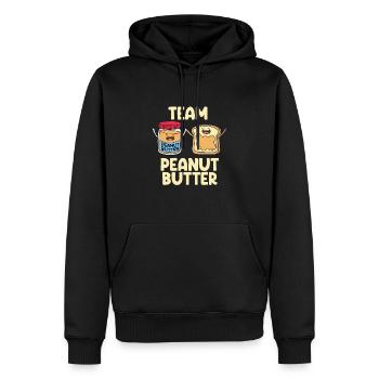 Erdnussbutter Peanut Butter Marmelade Geschenk - Männer Premium Bio Hoodie - Schwarz - Vorne - Nico (187cm)
