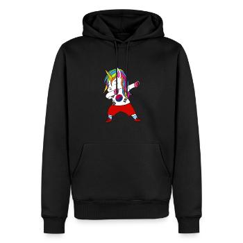 Cadeau de dab de football sud-coréen - Sweat à capuche Premium bio Homme - noir - Devant - Nico (187cm)