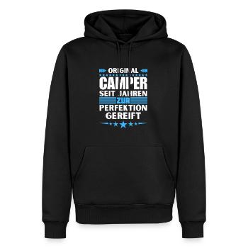Camper matured to perfection - Men’s Premium Organic Hoodie - black - Front - Nico (187cm)