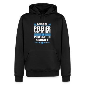 Nurses matured to perfection - Men’s Premium Organic Hoodie - black - Front - Nico (187cm)