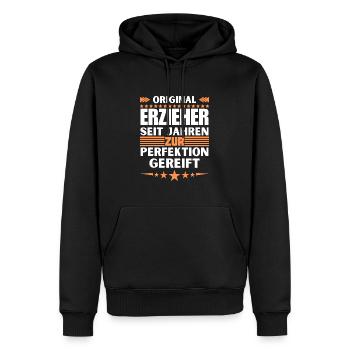 Les éducateurs ont mûri jusqu’à la perfection - Sweat à capuche Premium bio Homme - noir - Devant - Nico (187cm)