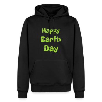Alles Gute zum Tag der Erde - Männer Premium Bio Hoodie - Schwarz - Vorne - Nico (187cm)