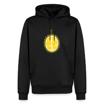 Durian Kostüm Jackfruits Fasching Obst Stinkfrucht - Männer Premium Bio Hoodie - Schwarz - Vorne - Nico (187cm)