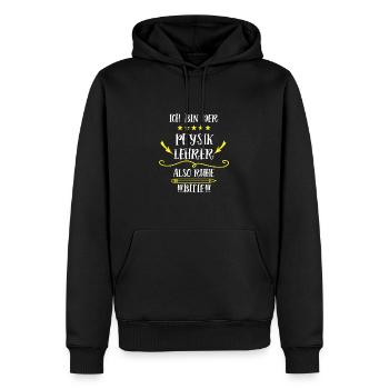 Lehrer Der Physiker Chemie Mathe Physiklehrer - Männer Premium Bio Hoodie - Schwarz - Vorne - Nico (187cm)