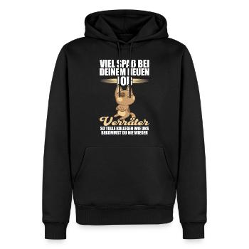 Arbeit Jobwechsel Kollege Job Abschied Geschenk - Männer Premium Bio Hoodie - Schwarz - Vorne - Nico (187cm)