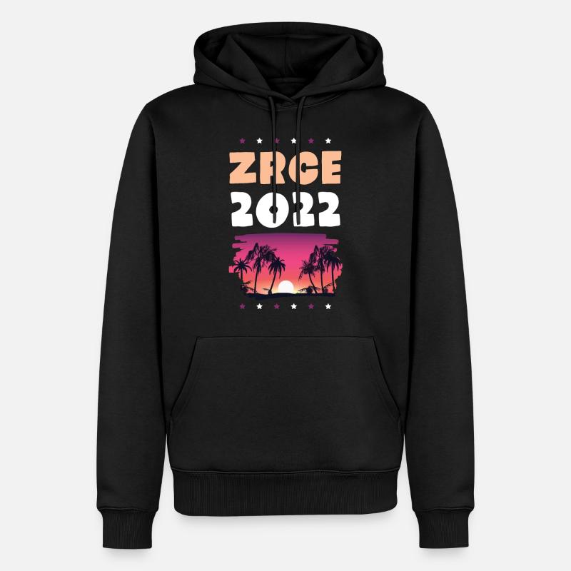 Zrce 2022 - Sweat à capuche Premium bio Homme - noir