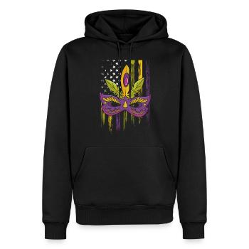 Karneval Kostüm Perlen - Männer Premium Bio Hoodie - Schwarz - Vorne - Nico (187cm)