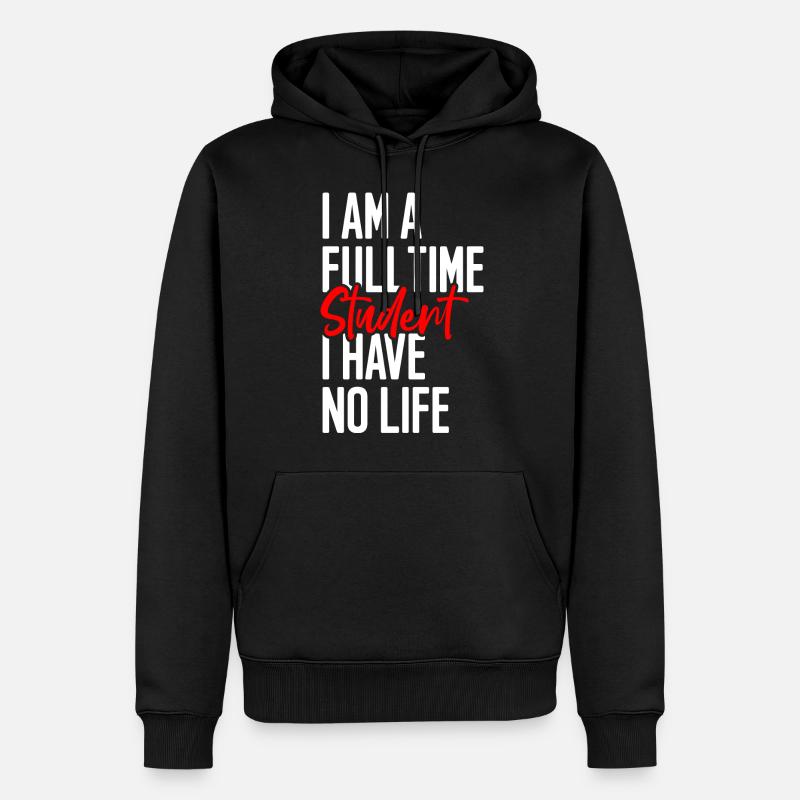 Studium Studieren Schule Lernen - Männer Premium Bio Hoodie - Schwarz