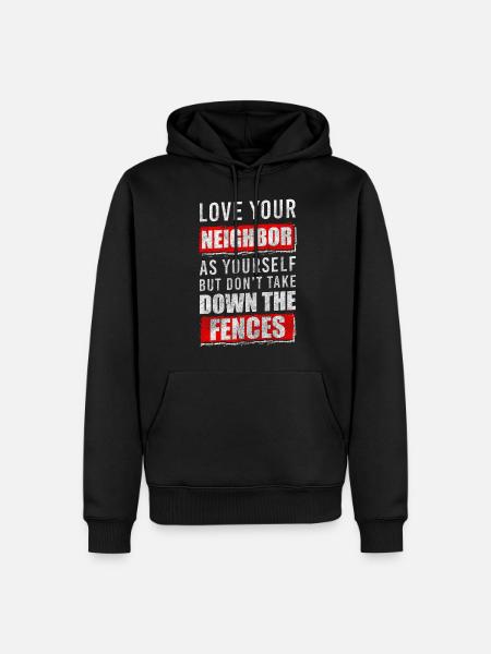 Nachbarschaft Anwohner Einweihungsfeier - Männer Premium Bio Hoodie - Schwarz