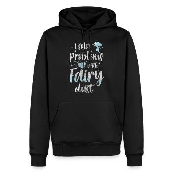 Elfe Märchen Mädchen Magie - Männer Premium Bio Hoodie - Schwarz - Vorne - Nico (187cm)