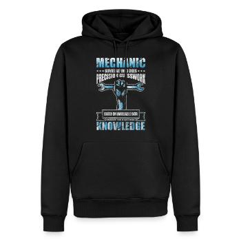 Mécanicien de tuning automobile - Sweat à capuche Premium bio Homme - noir - Devant - Nico (187cm)
