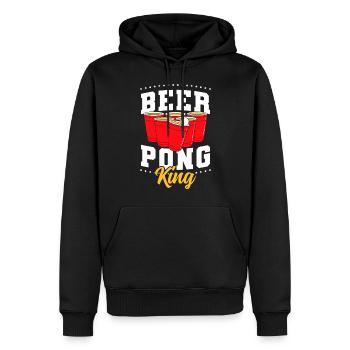 Beerpong Party Trinkspiel Besaufen - Männer Premium Bio Hoodie - Schwarz - Vorne - Nico (187cm)