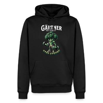 gärtner bei der arbeit - Männer Premium Bio Hoodie - Schwarz - Vorne - Nico (187cm)