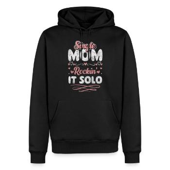 Offspring Solo Father's Day - Men’s Premium Organic Hoodie - black - Front - Nico (187cm)