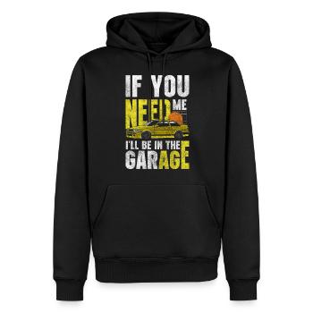 Auto Motor Klassiker - Männer Premium Bio Hoodie - Schwarz - Vorne - Nico (187cm)