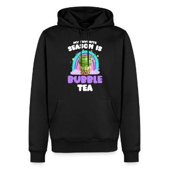 Boba Pearl Milk Eistee - Männer Premium Bio Hoodie - Schwarz - Vorne - Nico (187cm)