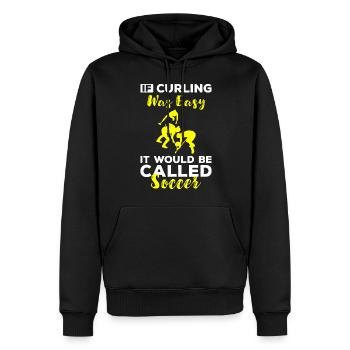 Curler Eis Curl Sportler - Männer Premium Bio Hoodie - Schwarz - Vorne - Nico (187cm)