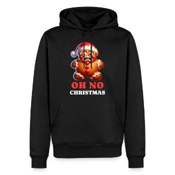 Lebkuchen Christmas Xmas Weihnachten - Männer Premium Bio Hoodie - Schwarz - Vorne - Nico (187cm)