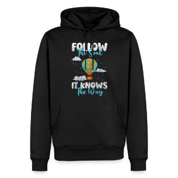 Aventure de feu de montgolfière Hot - Sweat à capuche Premium bio Homme - noir - Devant - Nico (187cm)