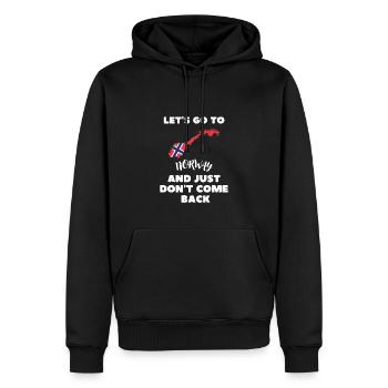 Norweger Norwegische Flagge Lustiges Norwegen - Männer Premium Bio Hoodie - Schwarz - Vorne - Nico (187cm)
