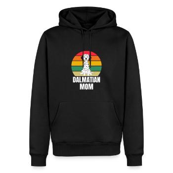 Retro Hundebesitzer Hunde Mama Dalmatiner - Männer Premium Bio Hoodie - Schwarz - Vorne - Nico (187cm)