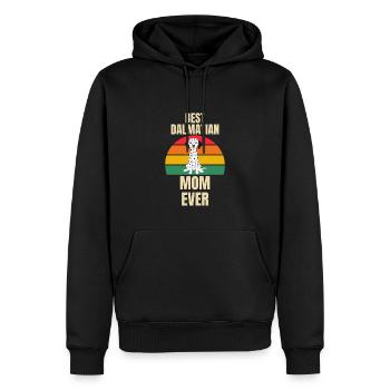 Retro Dalmatiner Mama - Männer Premium Bio Hoodie - Schwarz - Vorne - Nico (187cm)